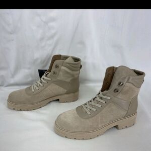 Avellini Stylish Suede Sody Tan Lace-Up Boots